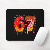 6 7 Cream Drip Six Seven Meme Valentine's Day Men  Mousepad (Mit Mouse)