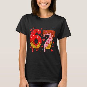 6 7 Cream Drip Six Seven Meme Valentinstag Männer T-Shirt