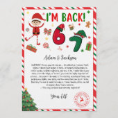6 7 elf arrival letter - funny elf letter - 67  einladung (Vorderseite)