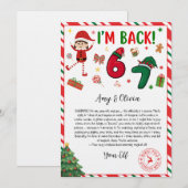 6 7 elfte Ankunftsbrief - lustiger Elf Brief - 67 Einladung (Vorne/Hinten)