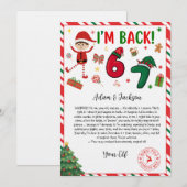 6 7 elfte Ankunftsbrief - lustiger Elf Brief - 67 Einladung (Vorne/Hinten)