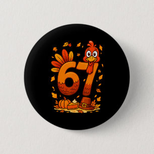 6 7 Erntedankfest Lustiger Truthahn Erntedankfest Button