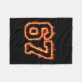 6-7 Fire Meme Flame Cool Six-seven Funny 67 Gen Z Fleecedecke (Vorderseite (Horizontal))