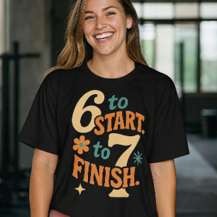 6 7 Fitnessstudio Zitat Workout Motivation  T-Shirt