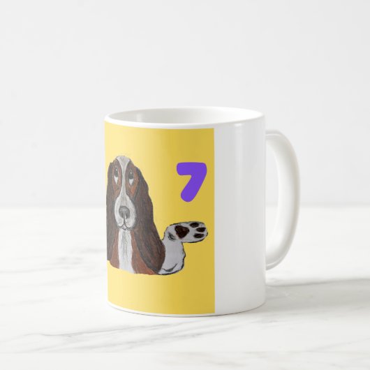 6 7 Funny Crazy Doggie Mug Kaffeetasse (VorderseiteRechts)