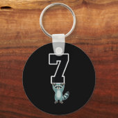 6 7 Funny Matching Teachers Halloween Kostüm Racc Schlüsselanhänger (Vorderseite)