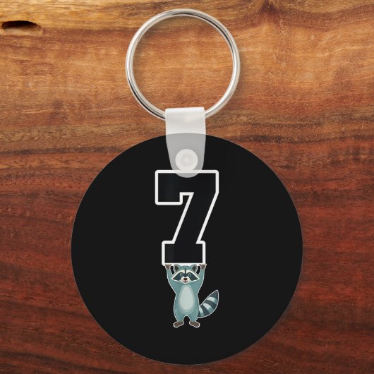 6 7 Funny Matching Teachers Halloween Kostüm Racc Schlüsselanhänger (Vorderseite)