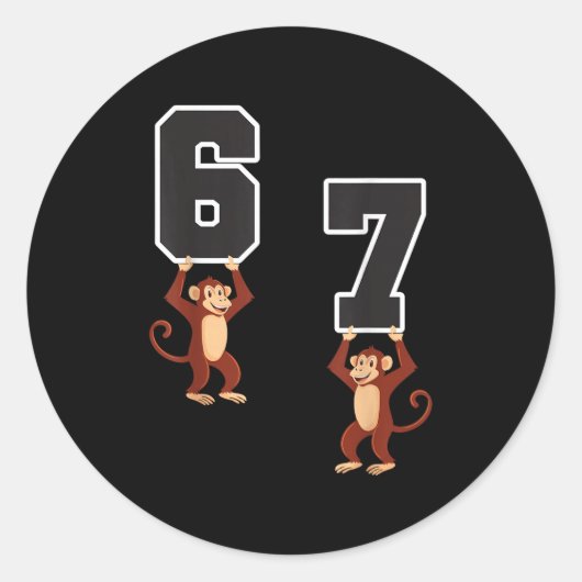 6 7 Funny Matching Teachers Halloween Kostümmonk Runder Aufkleber (Vorderseite)
