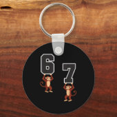 6 7 Funny Matching Teachers Halloween Kostümmonk Schlüsselanhänger (Vorderseite)