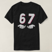 6 7 funny, Six Seven Meme Trendy  T-Shirt (Design vorne)