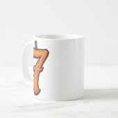 6 7 Funny Six Sieben Halloween Kostüm Matching Cou Kaffeetasse (Vorderseite Links)