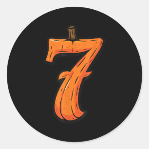 6 7 Funny Six Sieben Halloween Kostüm Matching Cou Runder Aufkleber