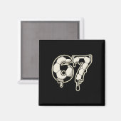 6 7 Fußball Ll Drip Grafik Six Seven Meme  Magnet (Vorderseite/Rückseite)