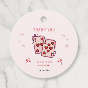6 7 Geburtstag für Mädchen, Rosa Sechs Sieben Kind Geschenkanhänger