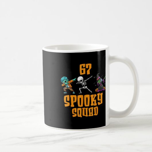 6 7 Halloween 67 Meme Six Seven 6 7 Gruseltrupp H Kaffeetasse (Rechts)