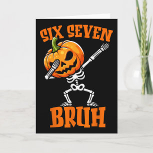 6 7 Halloween 67 Meme Six Seven Dabbing Gen Alpha  Karte