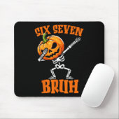 6 7 Halloween 67 Meme Six Seven Dabbing Gen Alpha  Mousepad (Mit Mouse)