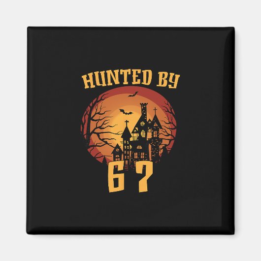 6 7 Halloween 67 Meme Six Seven Spuk Gen Alpha Magnet (Vorne)