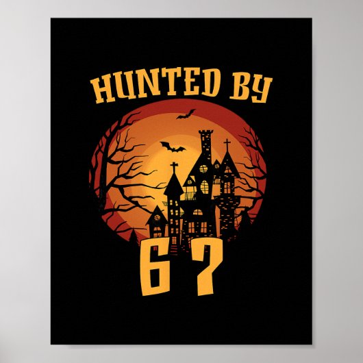 6 7 Halloween 67 Meme Six Seven Spuk Gen Alpha Poster (Vorne)