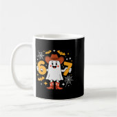 6 7 Halloween-Geist 67 Meme Gen Alpha Sechs Sieben Kaffeetasse (Links)