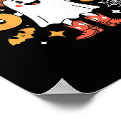 6 7 Halloween-Geist 67 Meme Gen Alpha Sechs Sieben Poster (Ecke)
