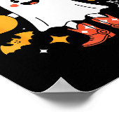 6 7 Halloween-Geist 67 Meme Gen Alpha Sechs Sieben Poster (Ecke)