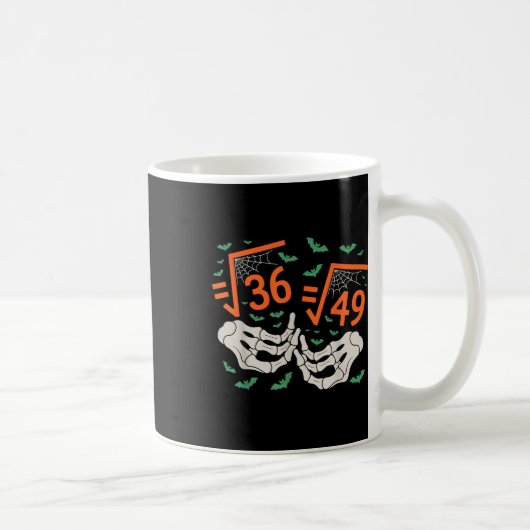 6 7 Halloween Math Square Root 67 Meme Gen Alpha S Kaffeetasse (Rechts)