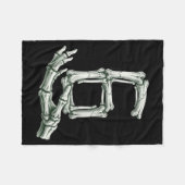 6 7 Halloween Skeleton Funny 67 Meme Gen Alpha Six Fleecedecke (Vorderseite (Horizontal))