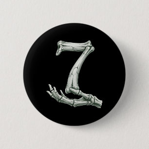 6 7 Halloween-Skelett Lustig 67 Meme Gen Alpha Sec Button
