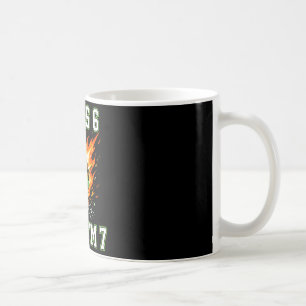 6 7 Ich war 6 jetzt bin ich 7 Fußball Geburtstag F Kaffeetasse