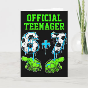 6+7 Jahre alte Jungen Teenager 13. Geburtstag Lust Karte