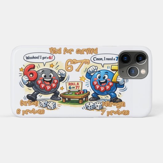 6’7” Lebenswichtig Chemie-Elemente Case-Mate iPhone Hülle (Rückseite (Horizontal))
