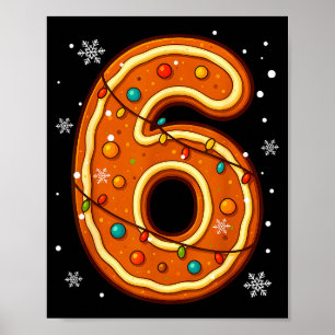 6 7 Lebkuchen Meme Weihnachten passendes Paar Jung Poster