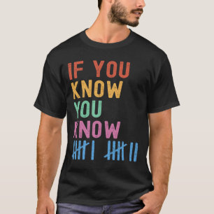 6 7 Lustig Wenn Du Weißt, Du Weißt Strichliste Sec T-Shirt