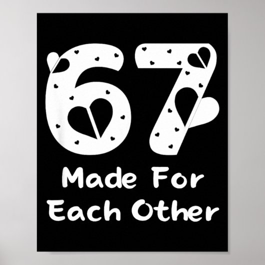 6 7 Made For Each Other, Red 67 Christmas Couple V Poster (Vorne)