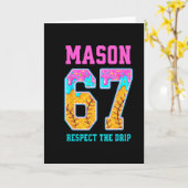 6 7 Mason Sell Tropfen Karte (Gelbe Blume)