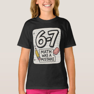 6–7 Mathe war ein Fehler – Lustiges Schult-Shirt T-Shirt