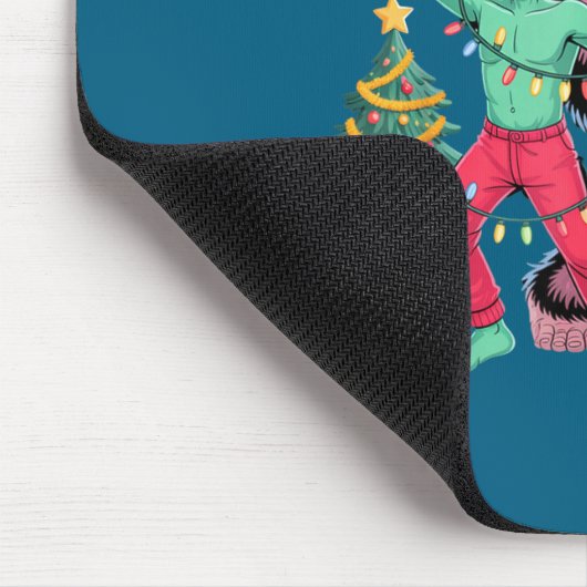 6 7 Meme Christmas Alien Sasquatch Six Seven Fun Mousepad (Ecke)