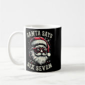6-7 Meme Christmas Santa Six Seven Brain Rot Funny Kaffeetasse (Links)