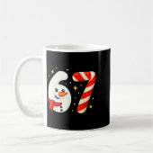 6 7 Meme Christmas Shirt 67 Six Seven Snowman Boy  Kaffeetasse (Links)