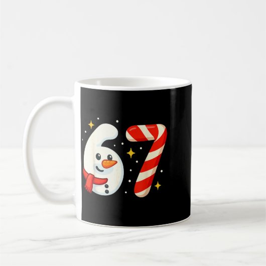6 7 Meme Christmas Shirt 67 Six Seven Snowman Boy  Kaffeetasse (Links)