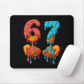 6 7 Meme Eiscreme-Tropf Funny Gen Alpha Slang Mousepad (Mit Mouse)