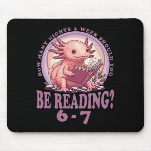 6 7 Meme Englischlehrer Lustig 67 Lesen Axolotl Mousepad