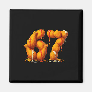 6 7 Meme Fried Chicken 67 Pyjamas Kinder Six Seven Magnet