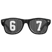 6-7 Meme Funny Black Partybrille (Vorderseite)