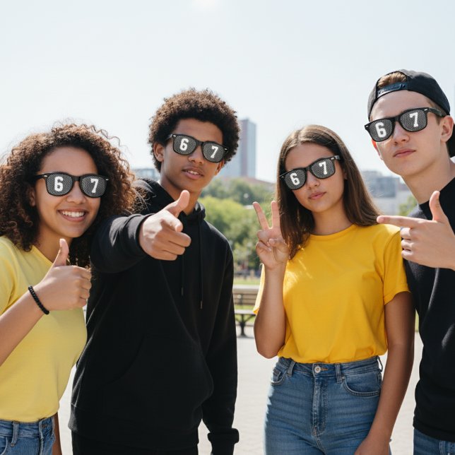 6-7 Meme Funny Black Partybrille (Von Creator hochgeladen)