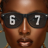 6-7 Meme Funny Black Partybrille