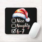 6-7 Meme Funny Christmas Retro Santa Hat Xmas 6 7 Mousepad (Mit Mouse)