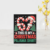 6-7 Meme Gen Alpha This Is My 67 Christmas Pajama  Karte (Gelbe Blume)