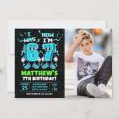 6 7 Meme Graffiti Six Seven Birthday Photo Einladung (Vorderseite)